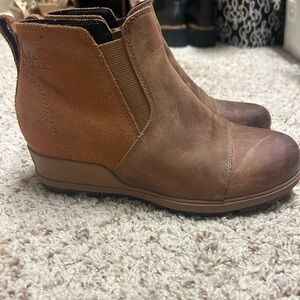 Sorel Evie Bootie Pull-On Ankle Boots Size 8